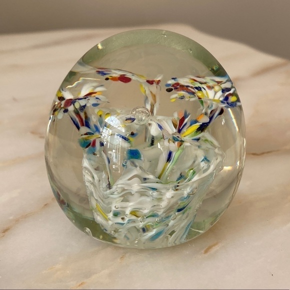 Handmade Blown Art Glass Paperweight - Picture 1 of 5